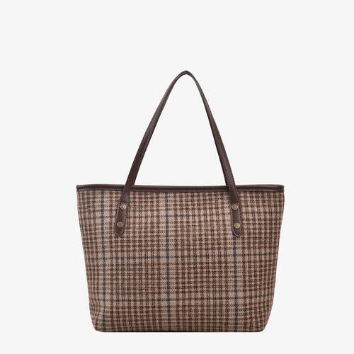 Plaid Tote Bag