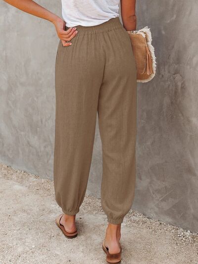 High Waist Cropped Pants