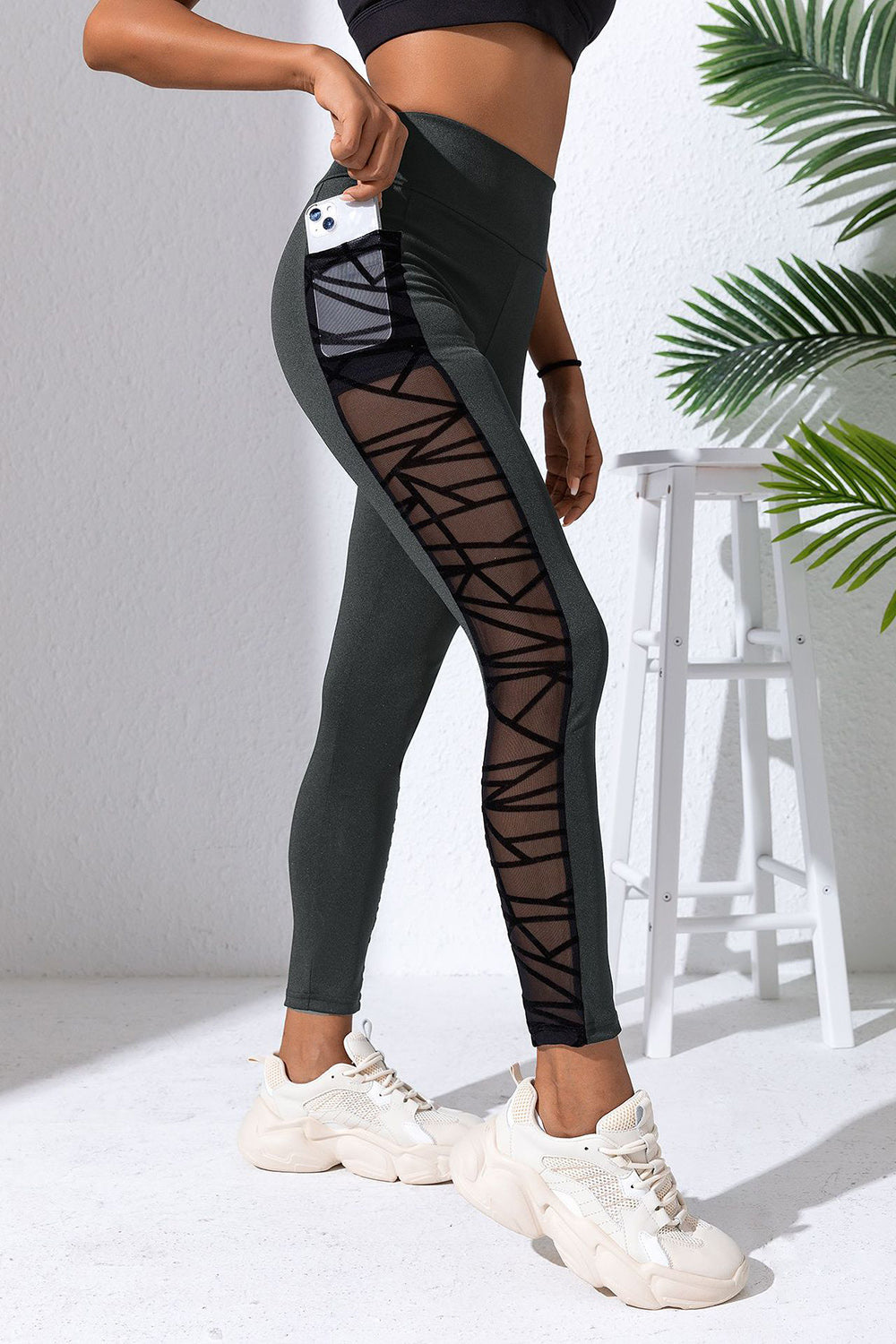 Leggings activos de cintura alta