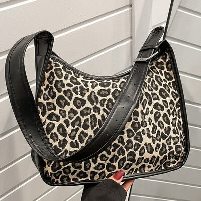 Bolso de hombro con correa ajustable de cuero PU