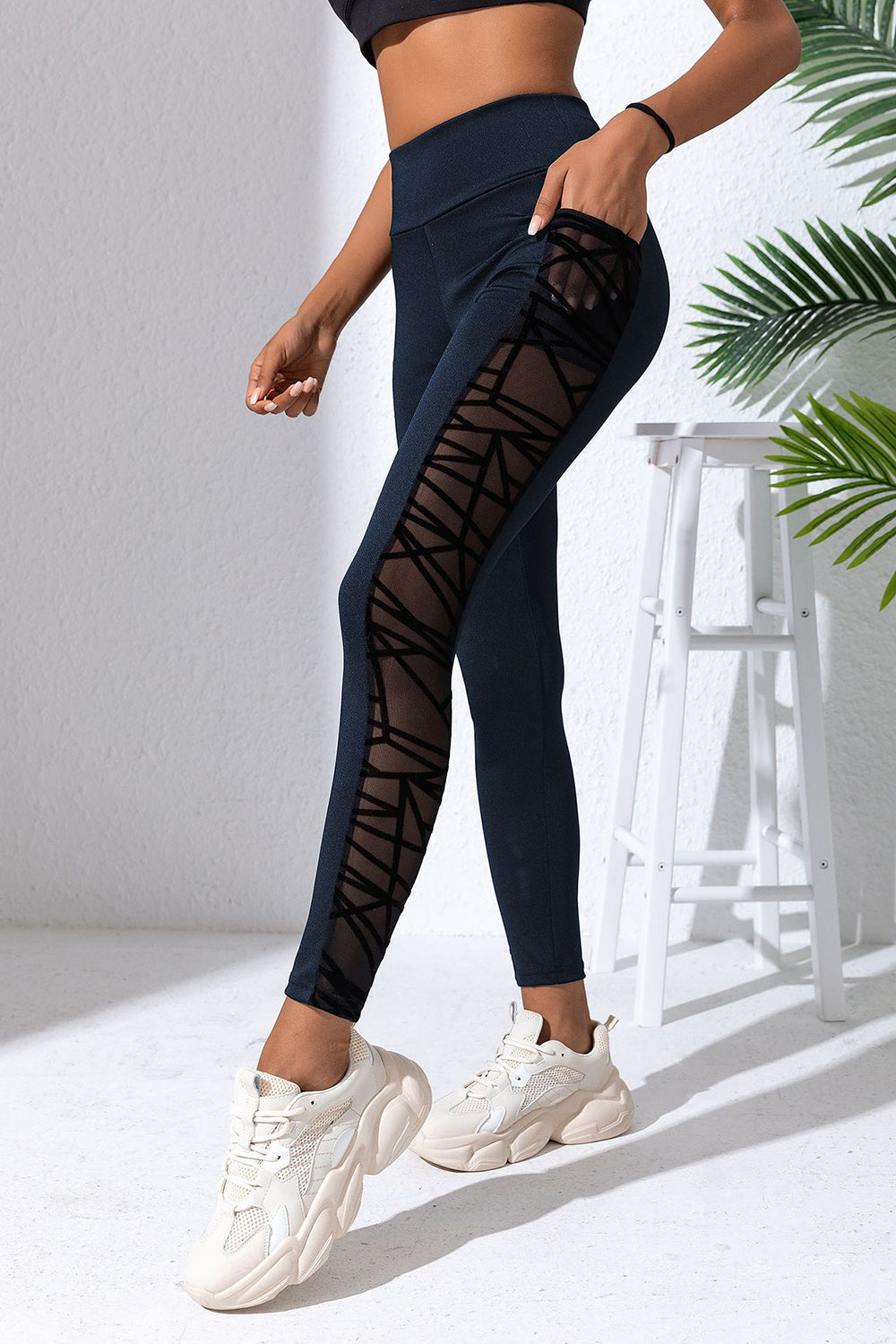 Leggings activos de cintura alta