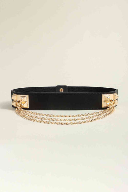 Elastic Belt with Chain