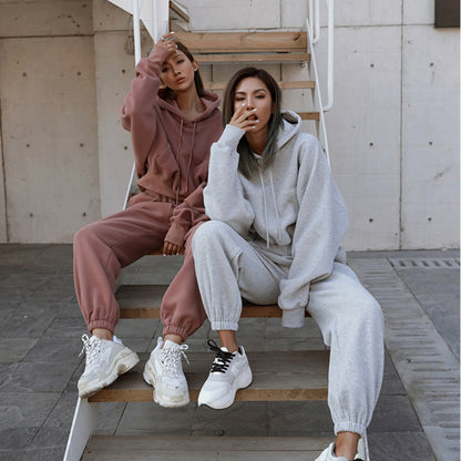 TEEVA Warm Hoodie and Pants Set