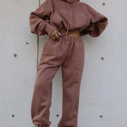 TEEVA Warm Hoodie and Pants Set