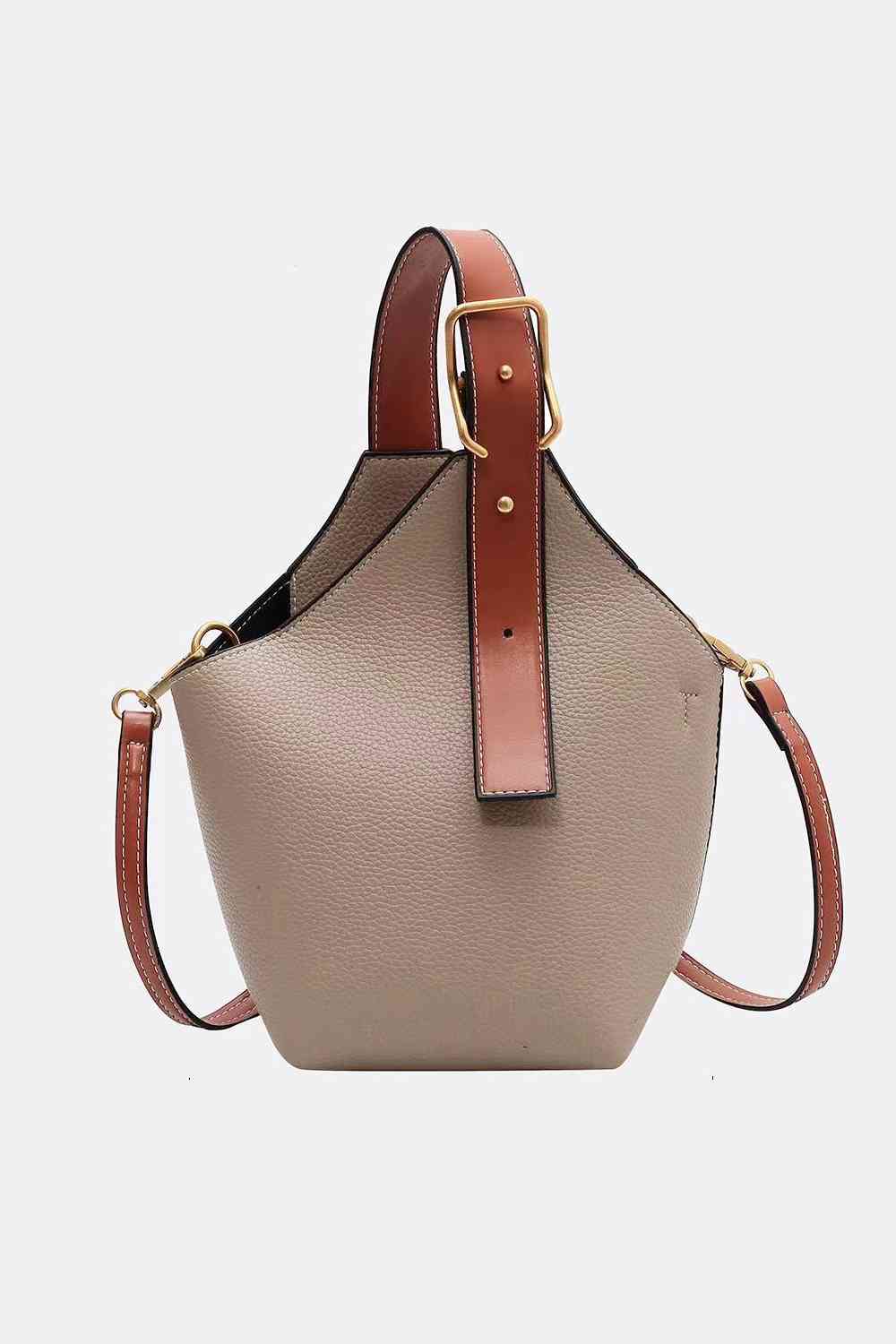 Bolso tipo bombonera de cuero PU de moda