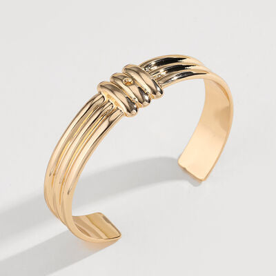 Brazalete de aleación chapado en oro