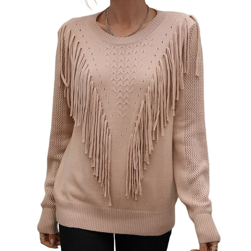 Women Tassels Autumn Sweaters