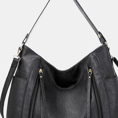 Bolso tote de cuero PU texturizado