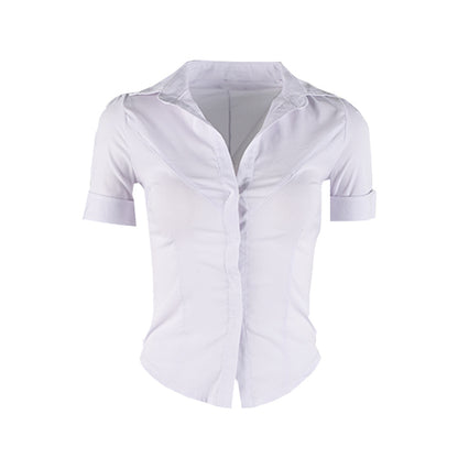 Tops de uniformes tipo túnica para mujer