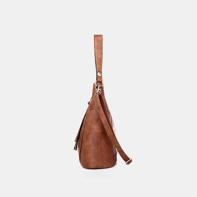 Bolso tote de cuero PU texturizado