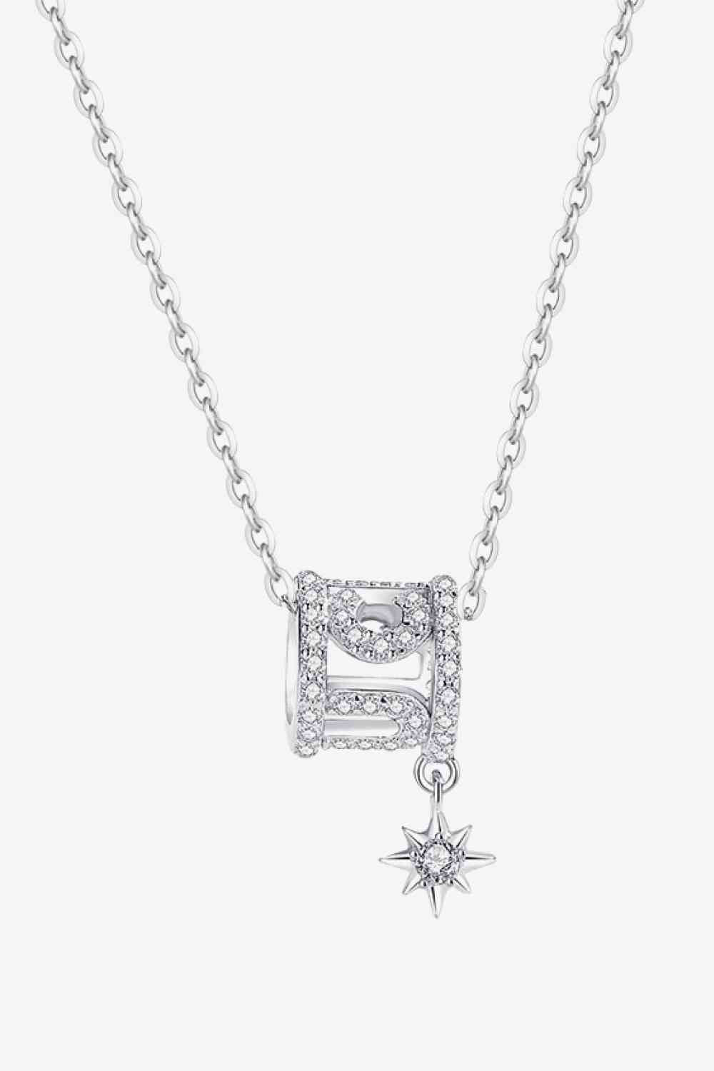 Rely On Fate Cubic Zirconia Pendant Necklace