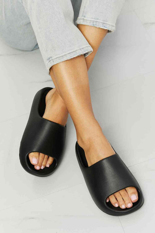 NOOK JOI In My Comfort Zone Slides in Black SW