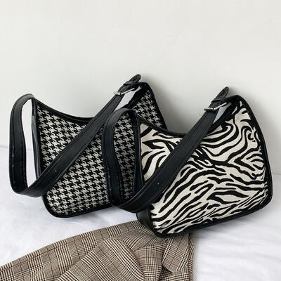 PU Leather Adjustable Strap Shoulder Bag